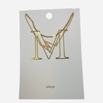M Initial necklace