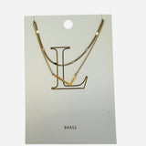 L Initial necklace