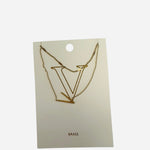 V Initial necklace