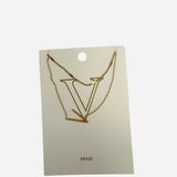 V Initial necklace