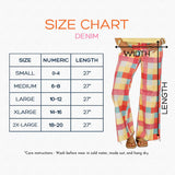 Poppy & Pine Blush Polka Dot Denim Jeans