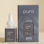 Pura Winter Noir fragrance refill bottle.