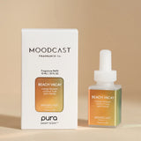 Pura Beach Vacay fragrance refill with mango blossom, coconut, and palm leaf notes.