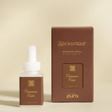 Pura Cinnamon Cider fragrance refill with cinnamon, apple, and citrus notes.