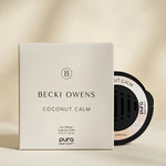 Pura Coconut Calm car refill with beachy coconut and vanilla fragrance.