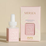 Pura Coconut Sugar fragrance refill with warm coconut, amber, and vanilla scent notes