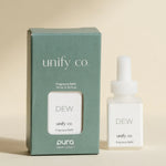 Pura Dew fragrance refill with white tea, bergamot, and eucalyptus for smart diffusers.