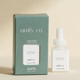 Pura Dew fragrance refill with white tea, bergamot, and eucalyptus for smart diffusers.