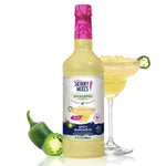 Skinny Mixes Naturally Sweetened Spicy Margarita Mix bottle with lime and jalapeño flavor
