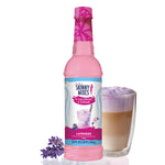 Skinny Mix sugar free lavender syrup for coffee, water, and cocktails with zero calories and carbs.