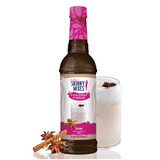 Skinny Mixes sugar free chai syrup bottle with cinnamon and cardamom flavor
