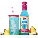 Skinny Mixes Mermaid hydration syrup bottle with tropical sugar free electrolyte flavor