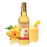 Skinny Mixes sugar free pineapple upside down cake flavored syrup bottle.