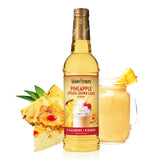 Skinny Mixes sugar free pineapple upside down cake flavored syrup bottle.