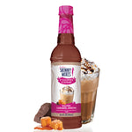 Skinny Mixes sugar free salted caramel mocha syrup bottle for coffee and desserts
