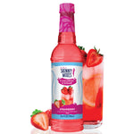 Skinny Mixes sugar free strawberry syrup bottle with sweet berry flavor