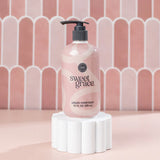 Sweet Grace liquid hand soap with pump bottle and signature fragrance scent.