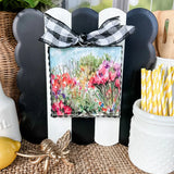 Black & Cream Scallop Display Board