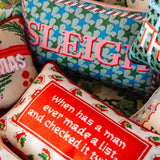 Check it Twice Needlepoint Pillow
