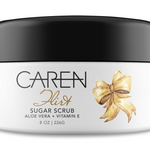 A jar of "Flirt" sugar scrub. 