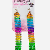 Rainbow Mesh Earrings