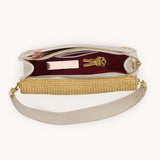 Hamiitt Montana Clutch Small Calla Lily White Raffia