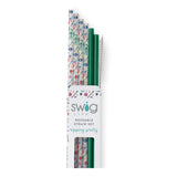 Swig O Christmas Tree + Green Reusable Straw Set