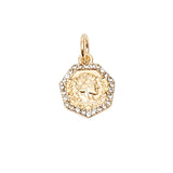 Octagen Coin Necklace Charm