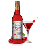 Skinny Mixes sugar free Cherry syrup bottle with sweet tart cherry flavor.