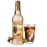 Skinny Mixes sugar free Hazelnut syrup bottle with rich nutty coffee flavor.