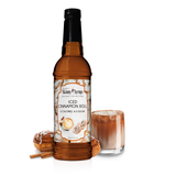 Skinny Mixes sugar free Iced Cinnamon Roll syrup bottle with bakery flavor.