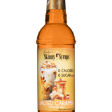 Skinny Mixes sugar free Salted Caramel syrup bottle with sweet buttery flavor.