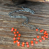 Orange Thin Rosary Chain