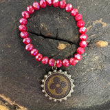 Red LV Bracelet